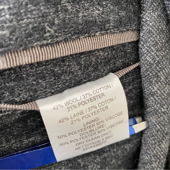 Robert Barakett Dark Grey Wool Blend Blazer - Picture 12 of 12